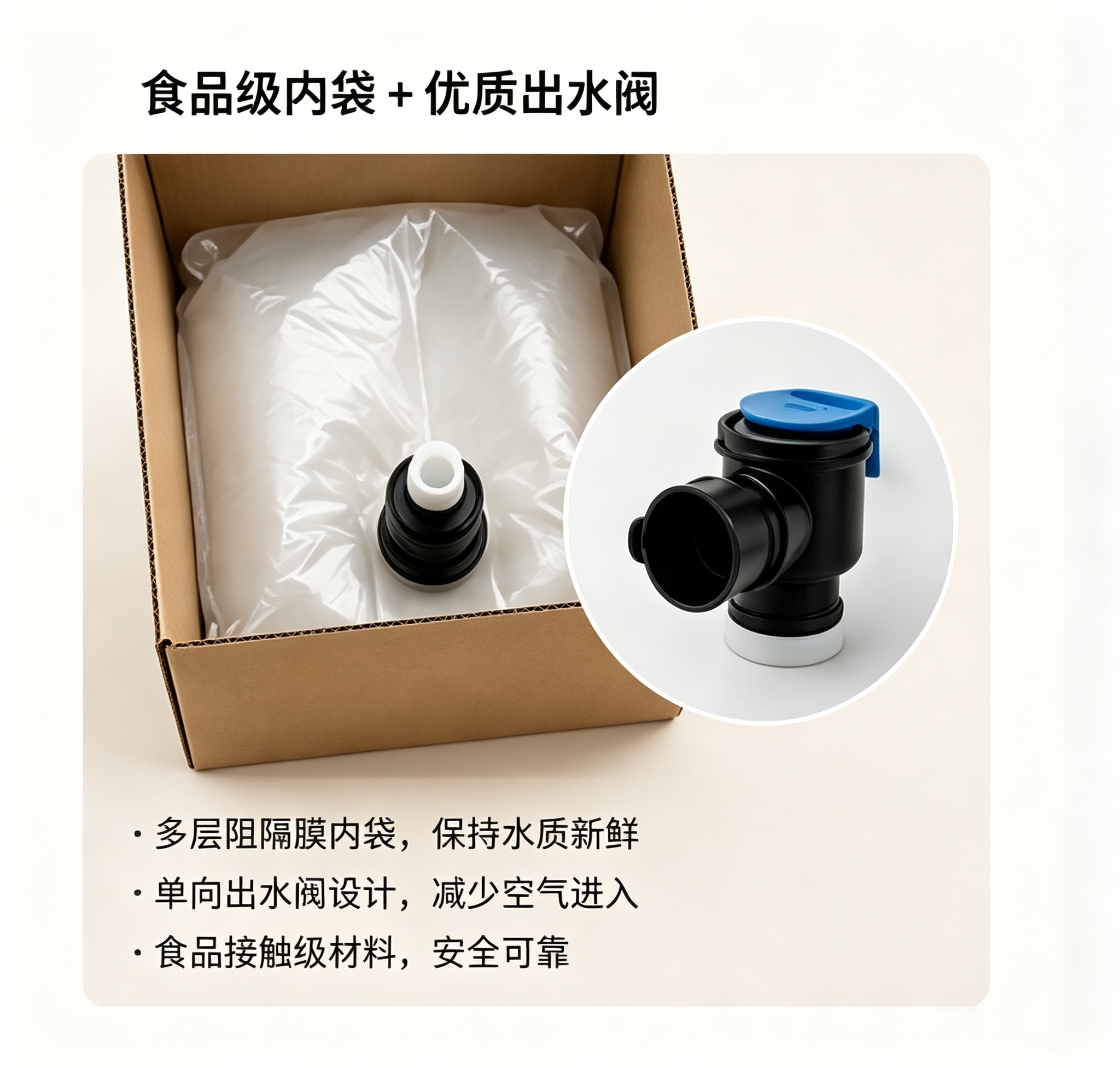 出水阀。