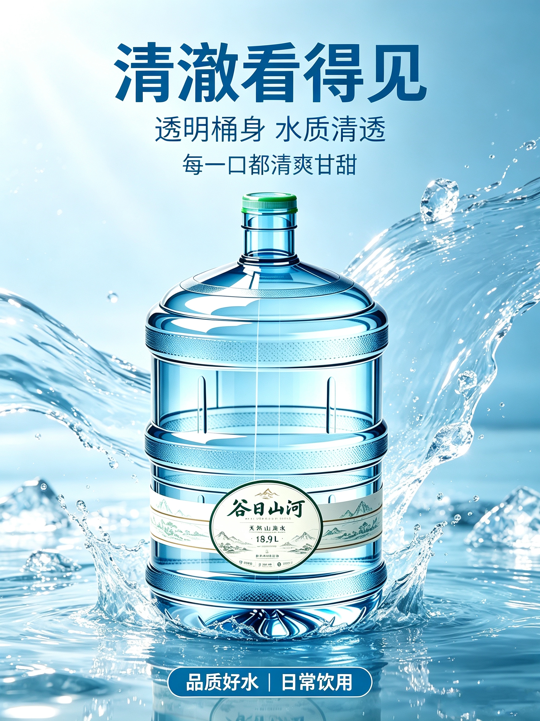 清澈看得见。