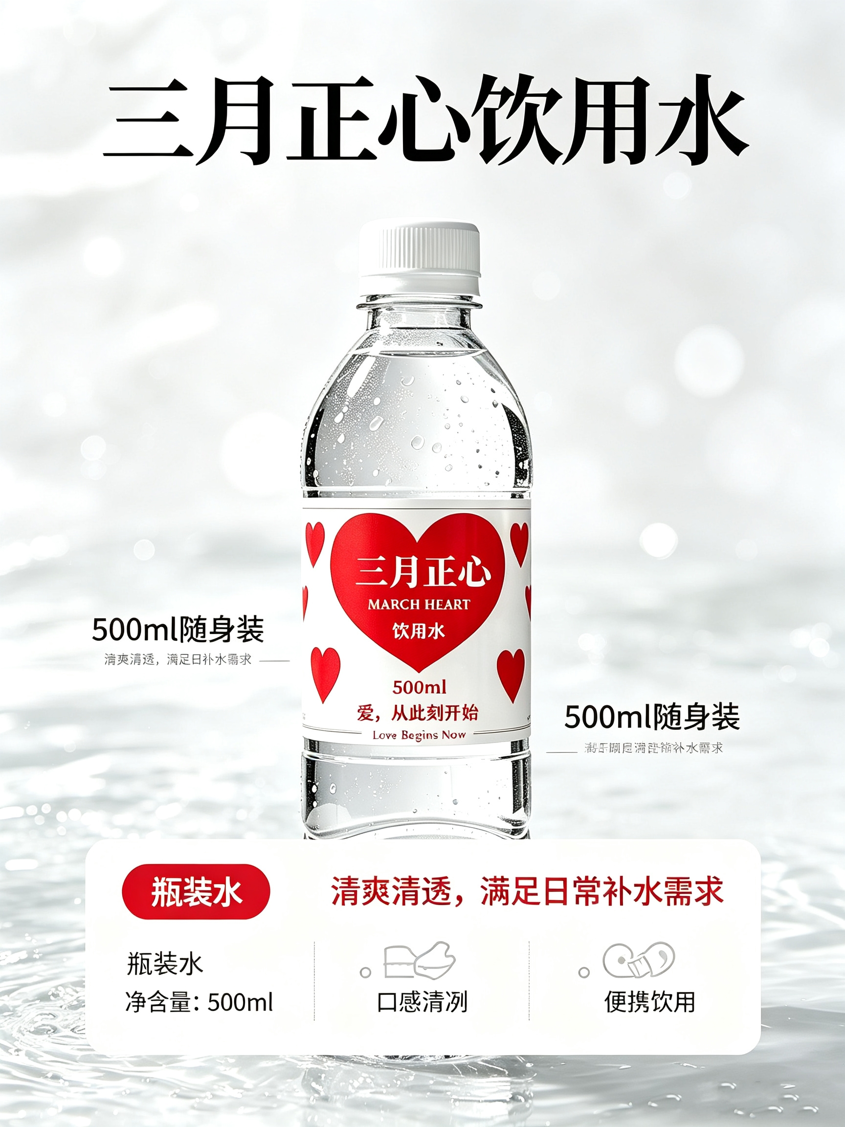 一瓶水,一份心意。